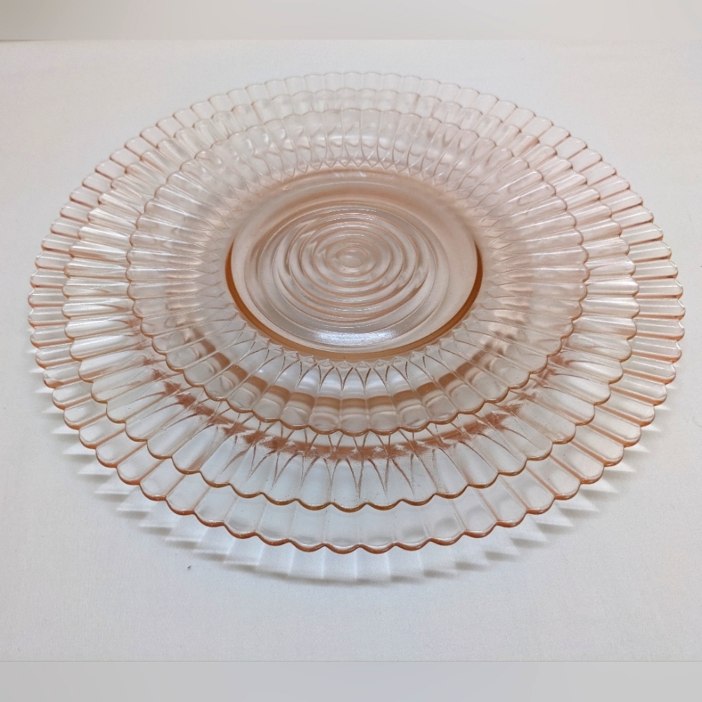 Macbeth Evans Vintage Petalware Pink Set of 3